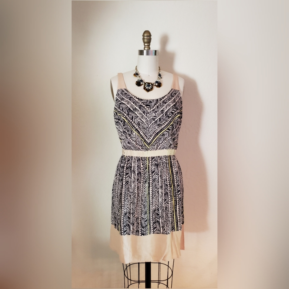LOFT Crepe Tribal Print Dress